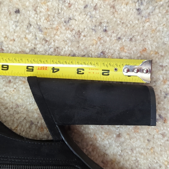 Black soft peep-toe heels, size 8 - Picture 6 of 6